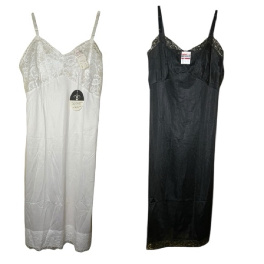 Sans Souci NWT Lace Detail 70s Slip Vintage Dead Stock Bundle
